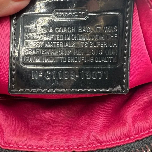 Coach Liquid Glass Poppy Bag in Black Quilted - 18671 - Picture 10 of 13